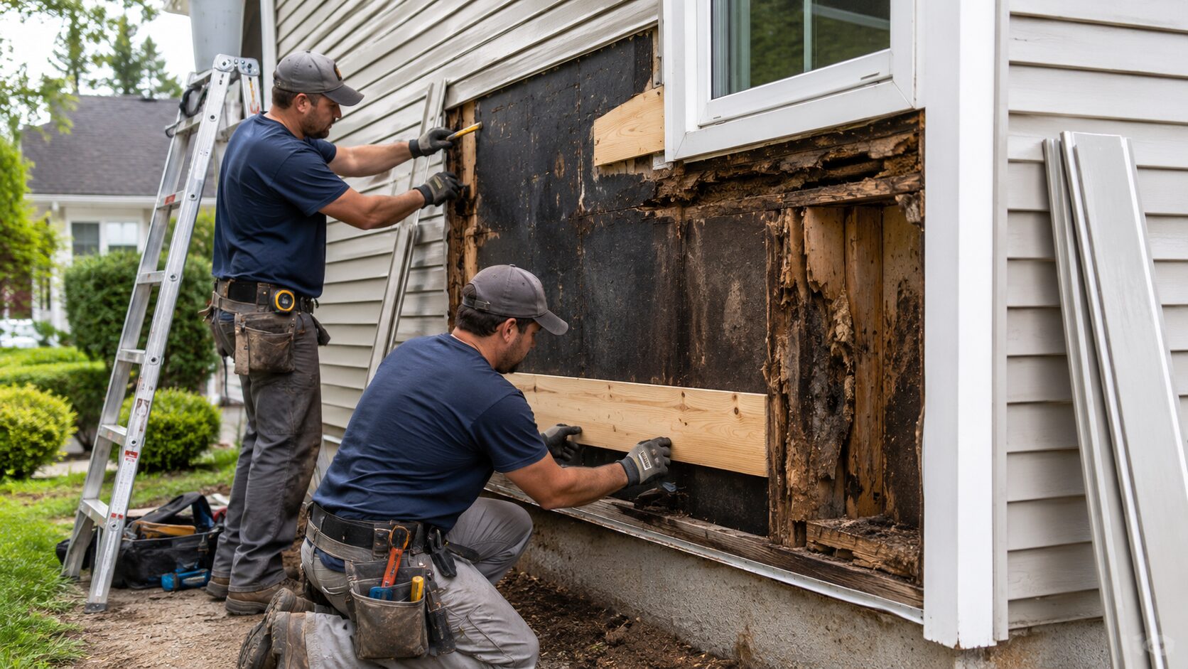 Moisture Damage Siding Repair Long Island